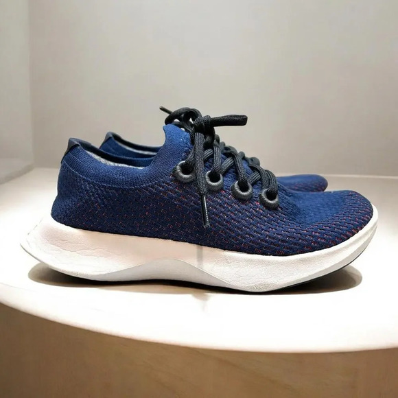 Shoes - Allbirds Womens Tree Dasher 1 Blue Puukeko White Running Shoe Comfort Sneaker 6